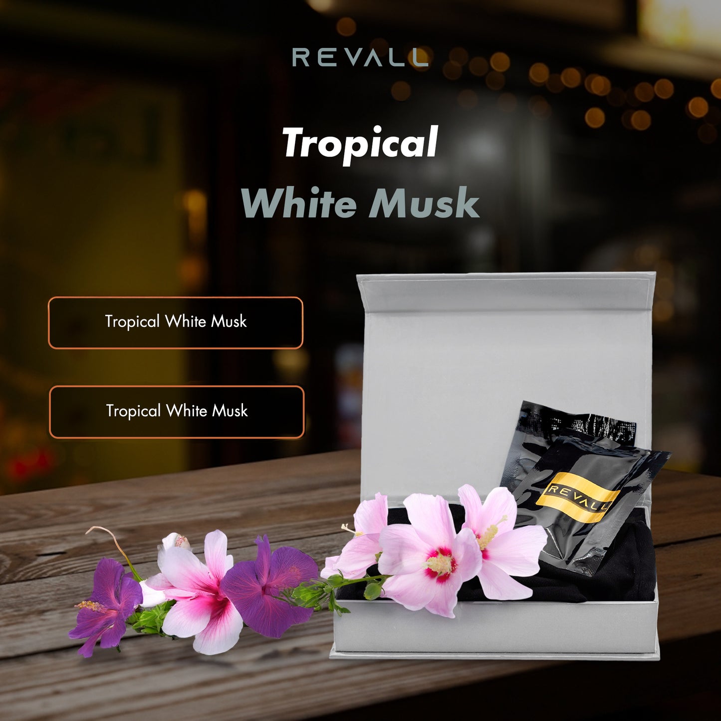 REVALL Tropical White Musk - Auto Parfum Navullingen