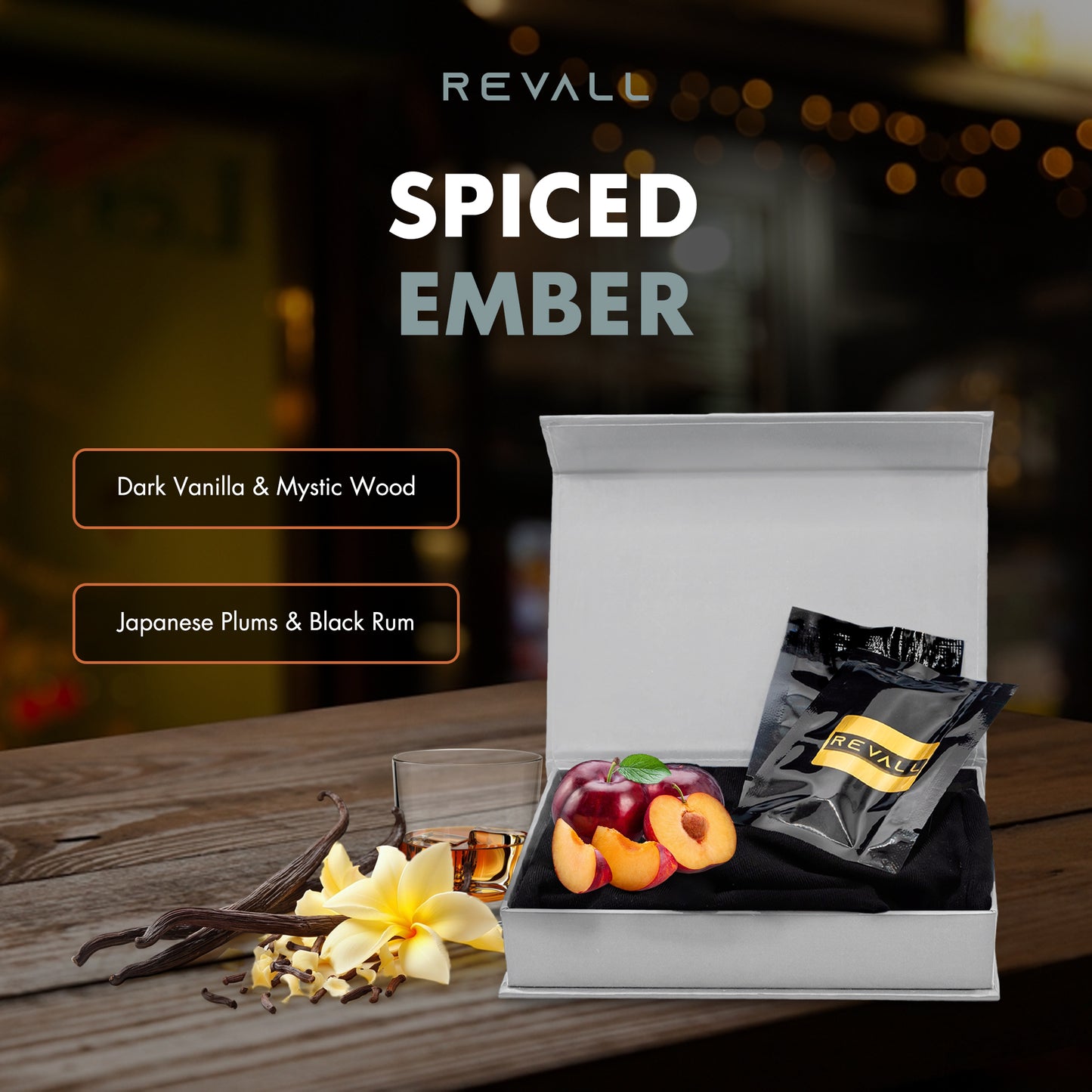 REVALL Spiced Ember - Auto Parfum Navullingen