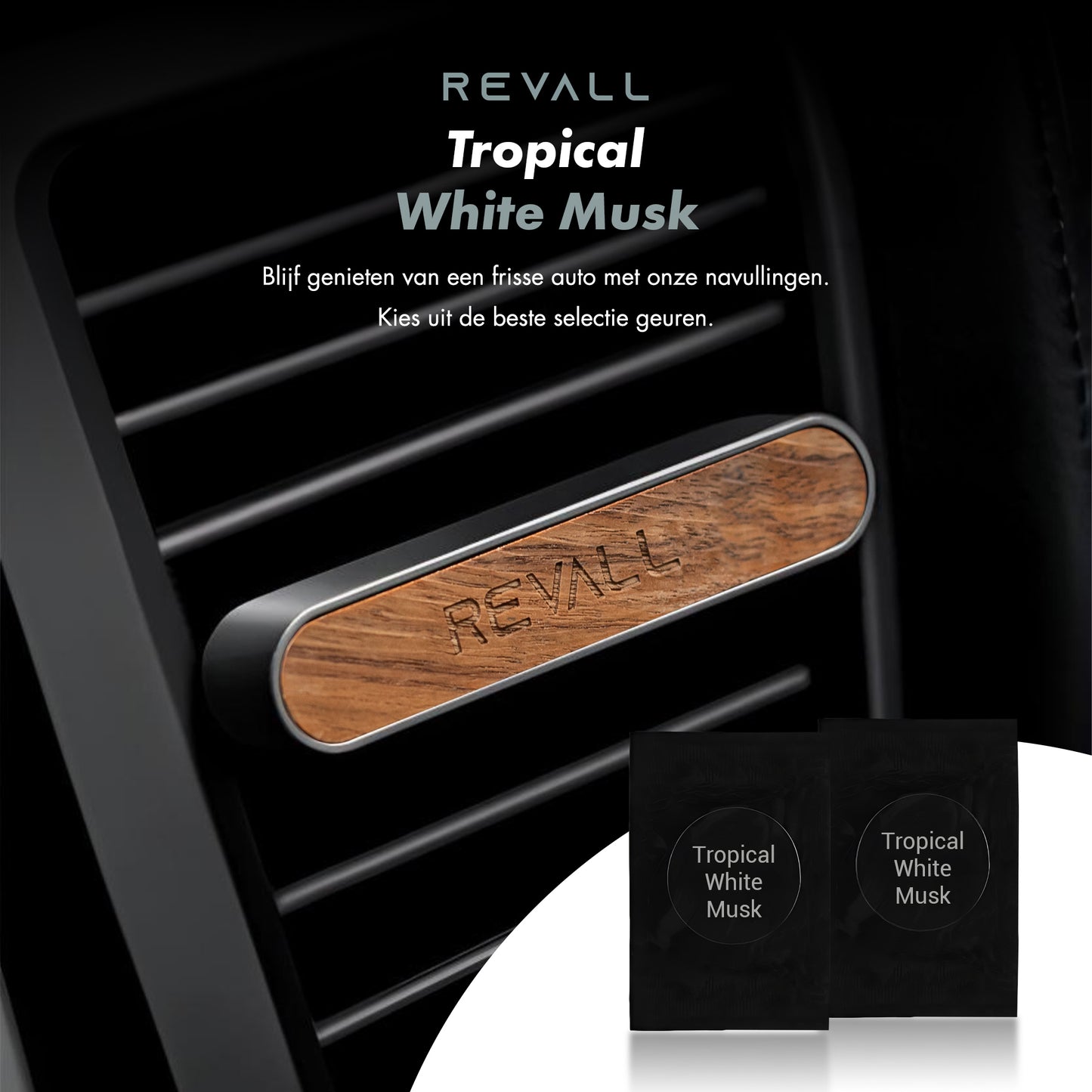 REVALL Tropical White Musk - Auto Parfum Navullingen