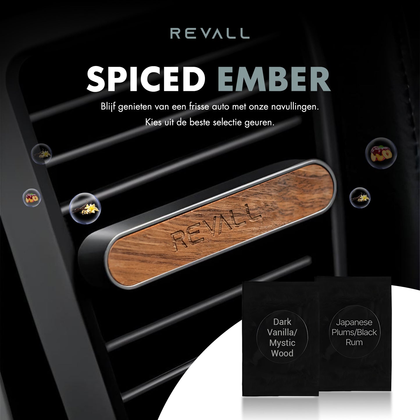 REVALL Spiced Ember - Auto Parfum Navullingen